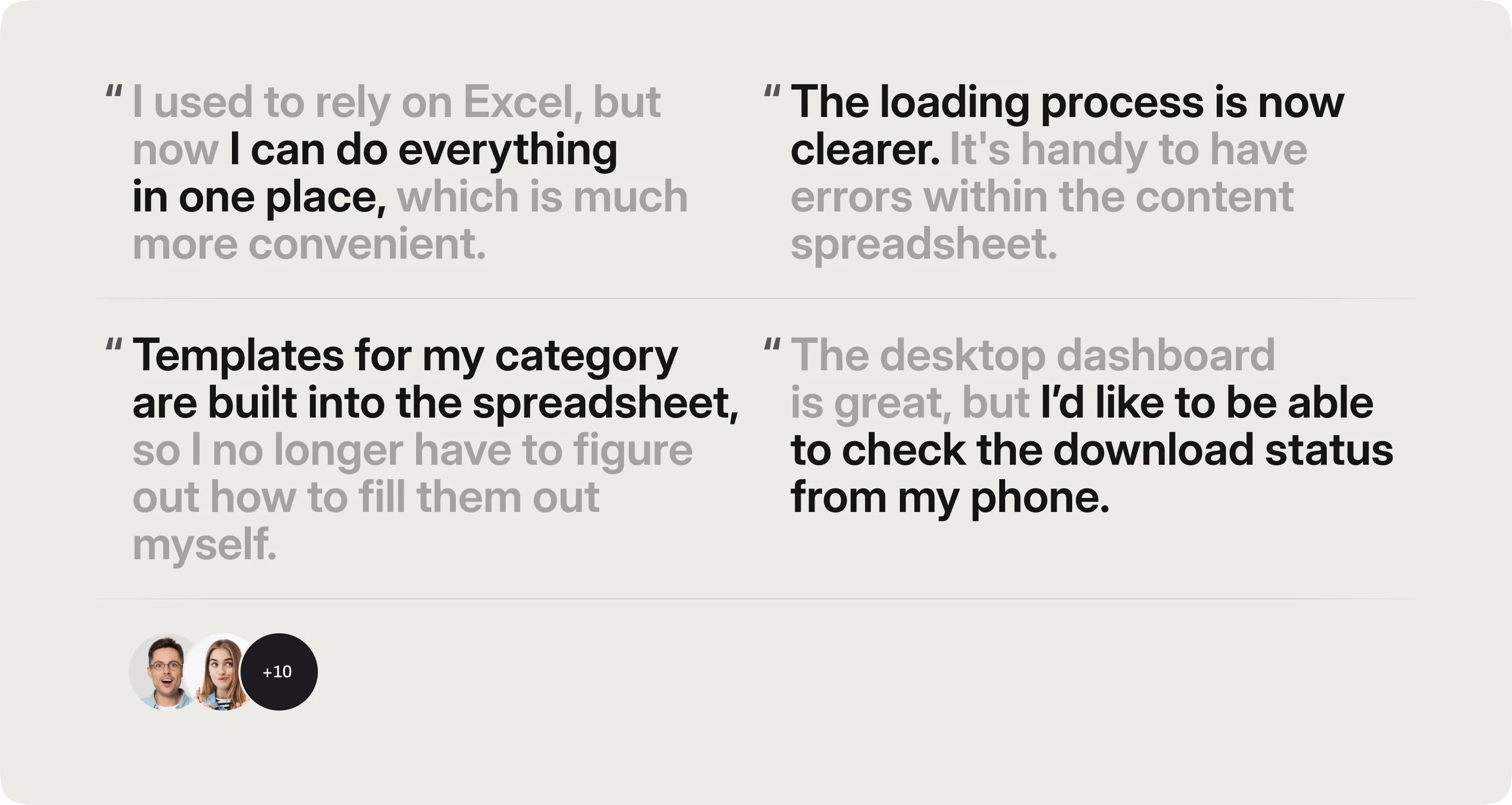 Quotes form UX tests