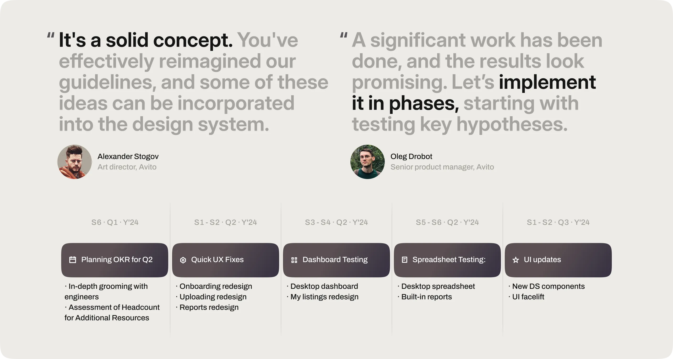 Concept next steps